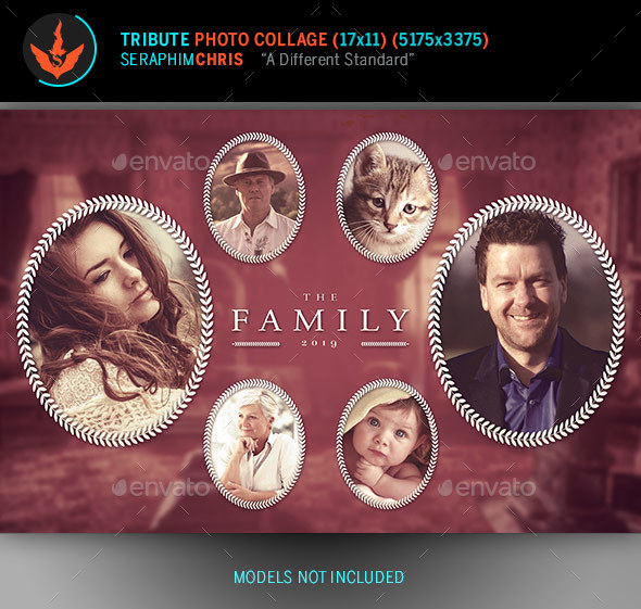 Tribute Photo Collage Template - Photo Templates Graphics