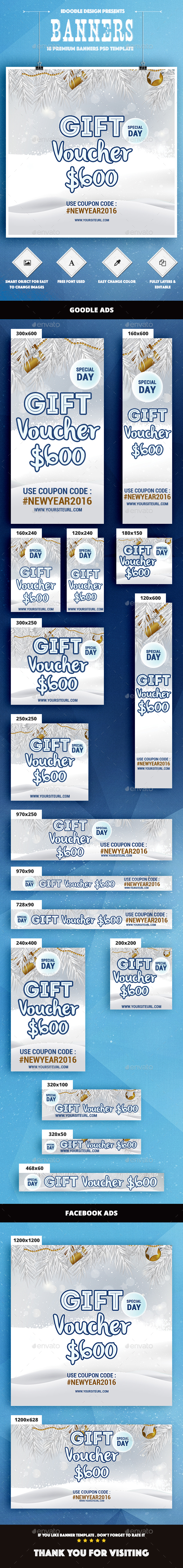 Gift Voucher Banners Ad