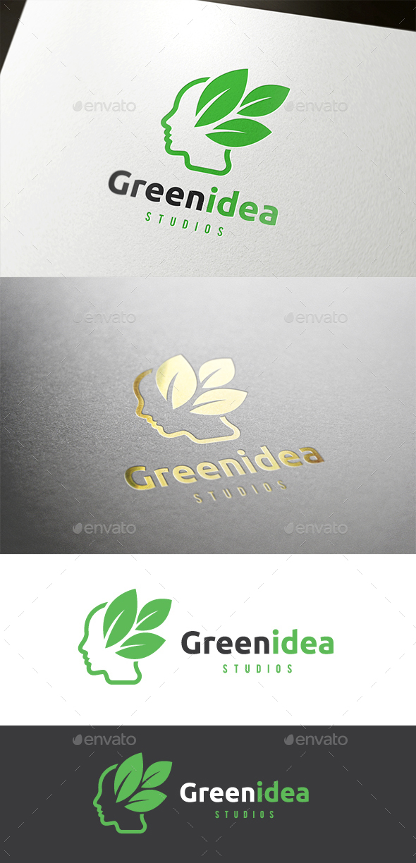 Green Idea Logo - Humans Logo Templates