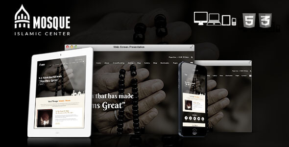 Mosque - Islamic Center Responsive HTML Template - Nonprofit Site Templates