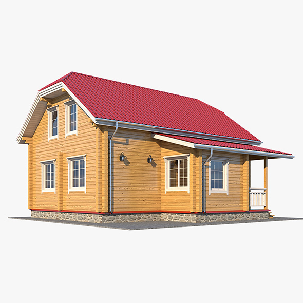 Log House 04 - 3Docean 14134809