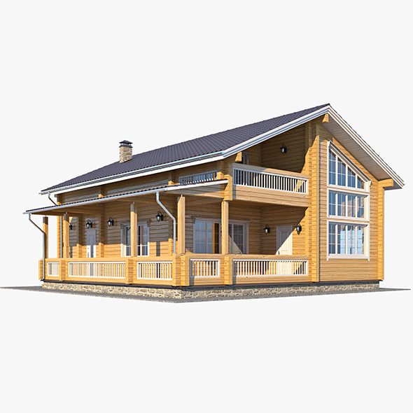 Log House 05 - 3Docean 14135717