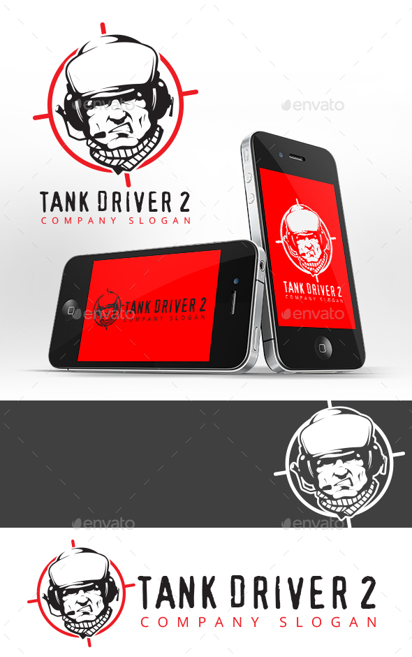 Tank Driver 2 Logo Template - Humans Logo Templates