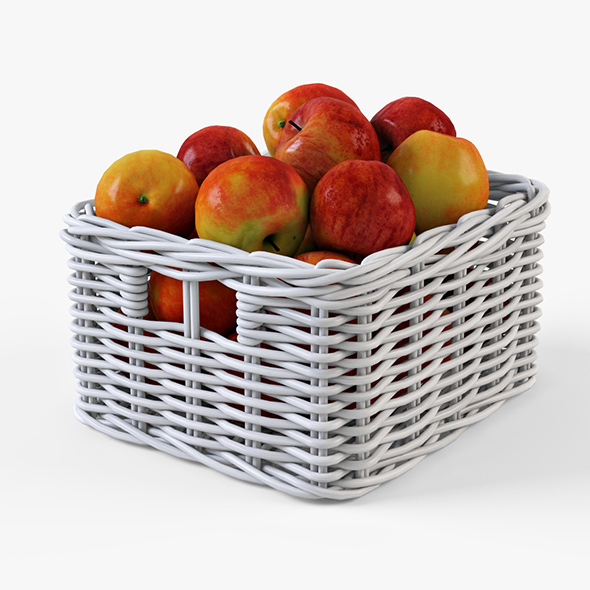 Wicker Apple Basket - 3Docean 14137655