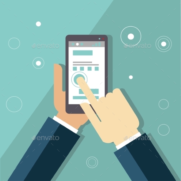 Smartphone Apps Infographics - Web Technology