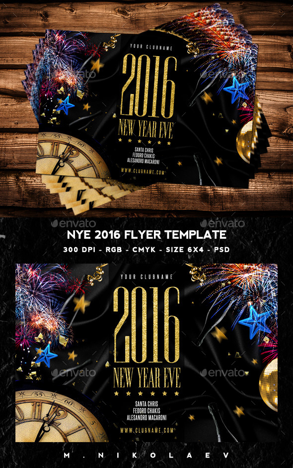 NYE 2016 Flyer - Clubs & Parties Events
