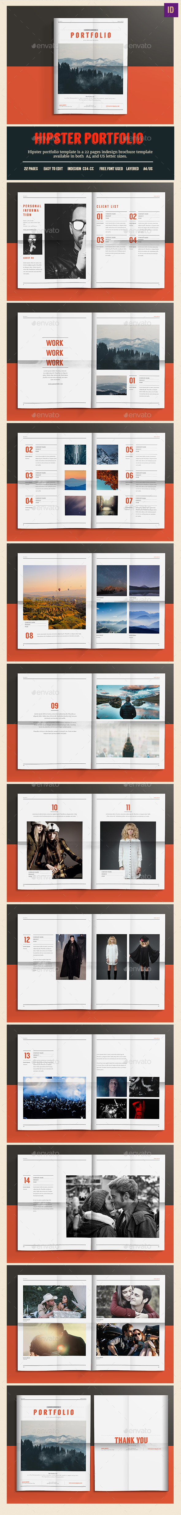 Hipster Portfolio - Portfolio Brochures