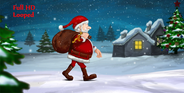  Walking Santa