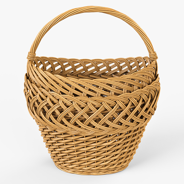 Wicker Basket 01 - 3Docean 14141164