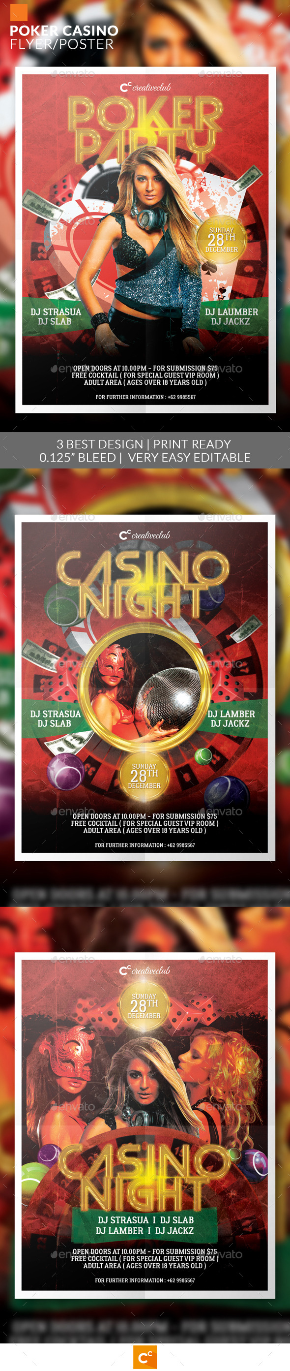 Poker Casino Flyer/Poster - Miscellaneous Events