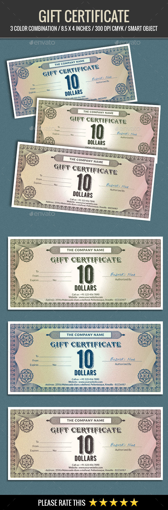 Gift Certificate - Certificates Stationery
