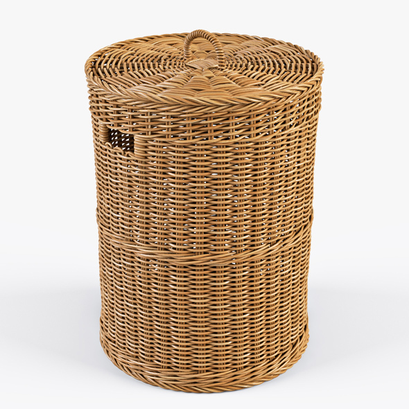 Wicker Laundry Basket - 3Docean 14142053