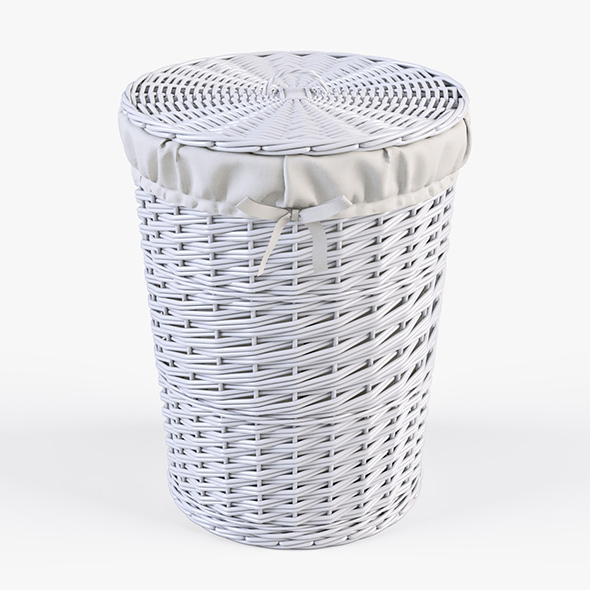Wicker Laundry Basket - 3Docean 14142255