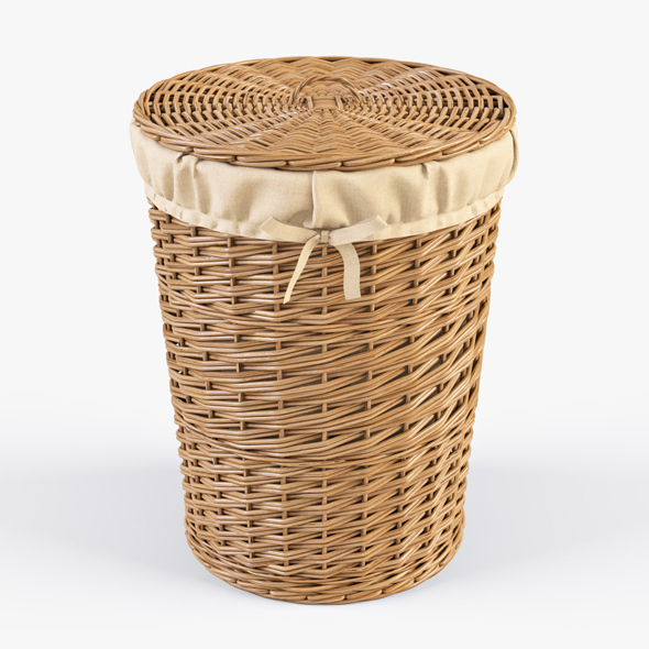 Wicker Laundry Basket - 3Docean 14142541