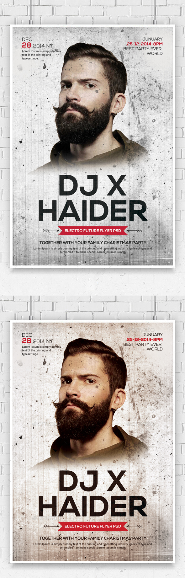 Guest DJ Flyer - Clubs & Parties Events