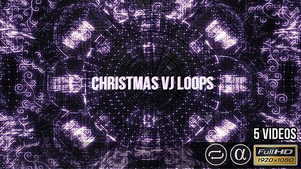 VJ Christmas Loops - 5 Pack