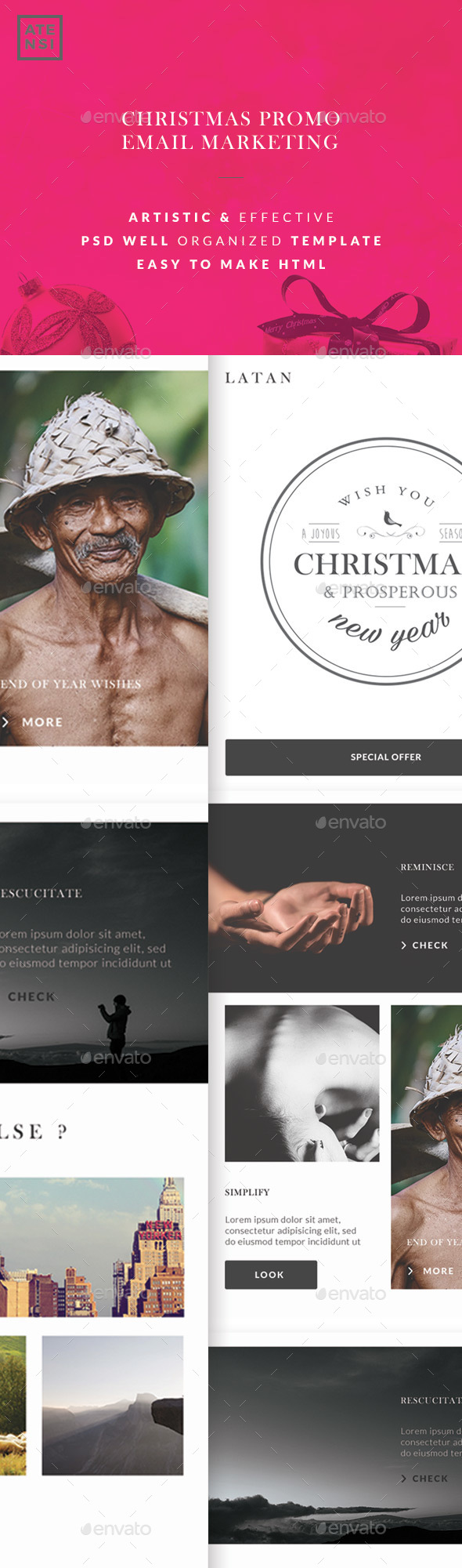 LATAN Christmas Email - E-newsletters Web Elements