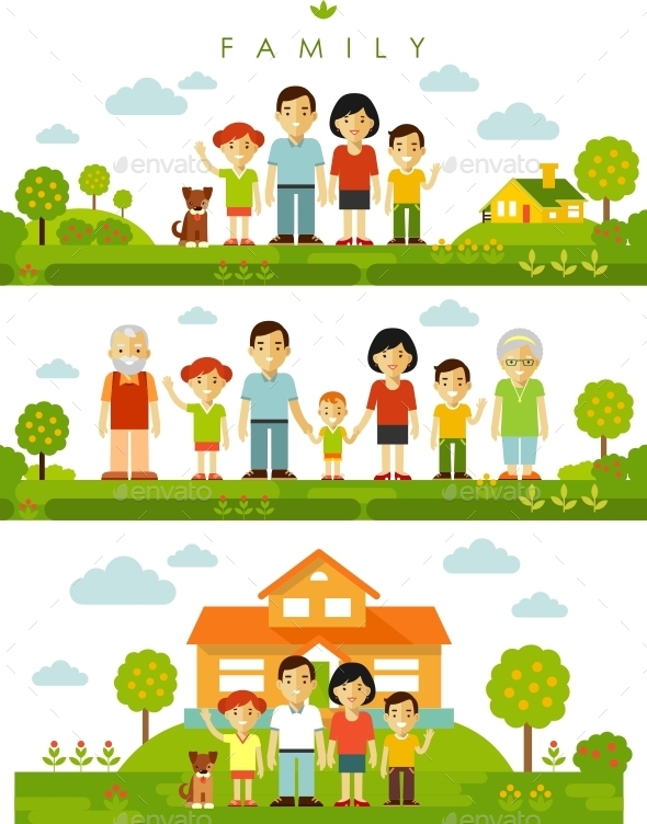 Family Sets - People Characters