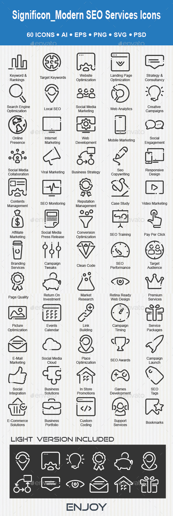 Web & SEO Services Icons - Web Icons