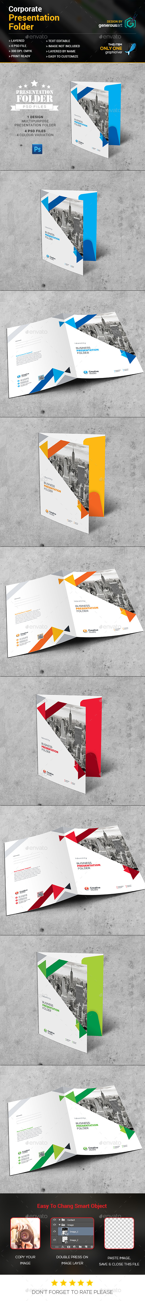 Presentation Folder - Stationery Print Templates