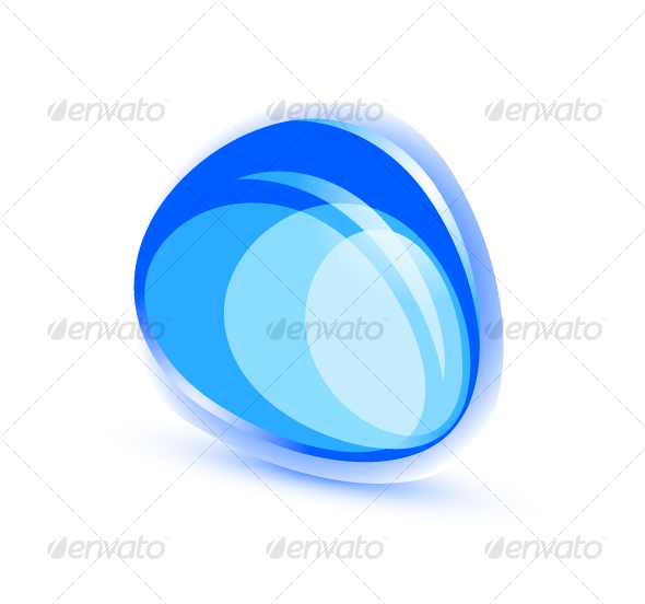Abstract blue shape - Web Technology