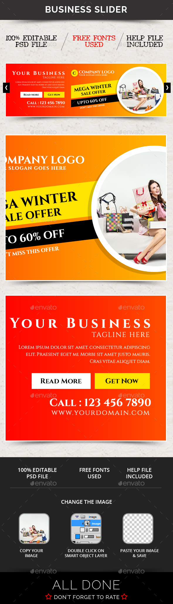 Business Slider V48 - Sliders & Features Web Elements