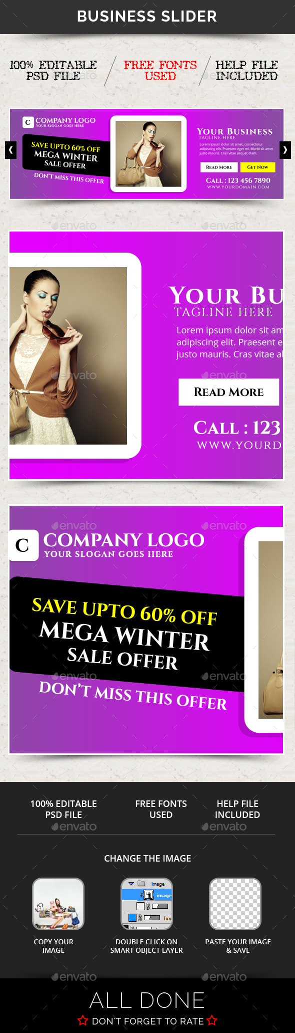 Business Slider V49 - Sliders & Features Web Elements