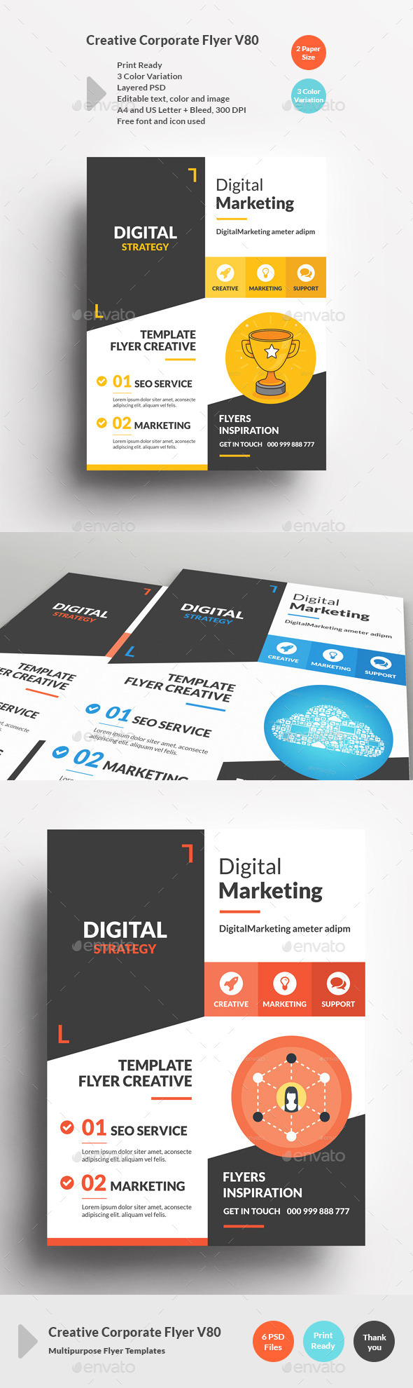 Creative Corporate Flyer V80 - Corporate Flyers