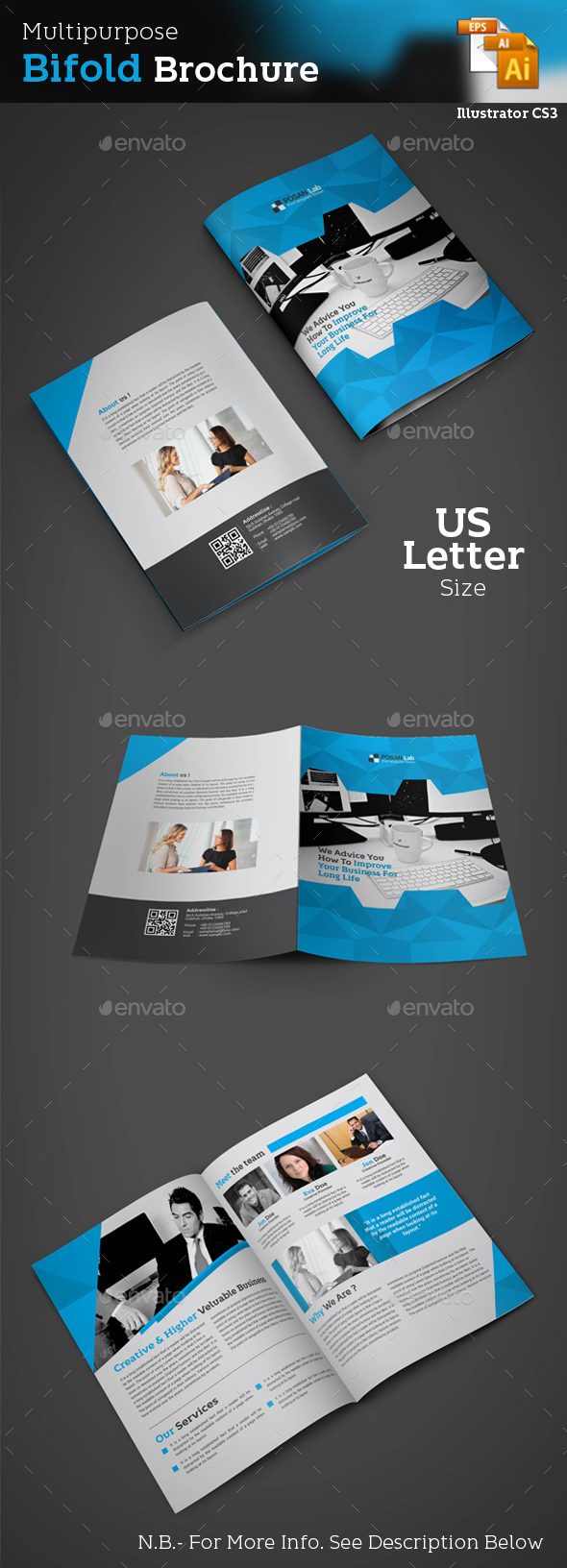 Business Bifold Brochure - Brochures Print Templates