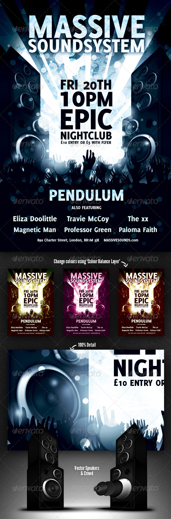 Nightclub Event Flyer - Clubs & Parties Events