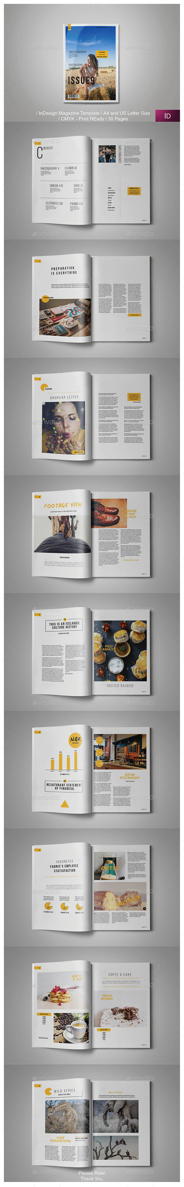 ISSUE9 Multipurpose Magazine Template - Magazines Print Templates