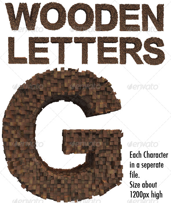 Wooden Letters - Miscellaneous Graphics