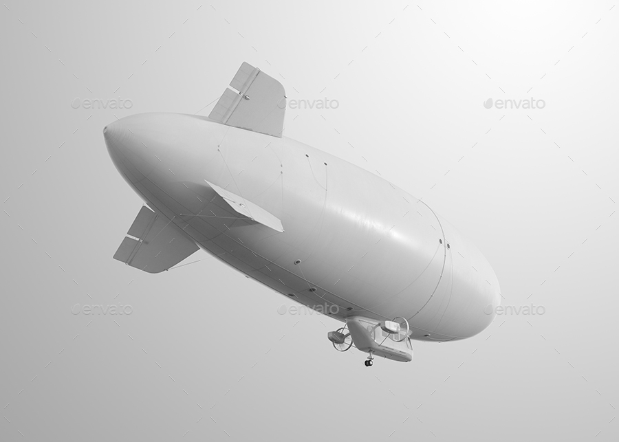 Download Realistic 3d Zeppelin Mock Ups Dirigible Mock Up By Gk1 Graphicriver