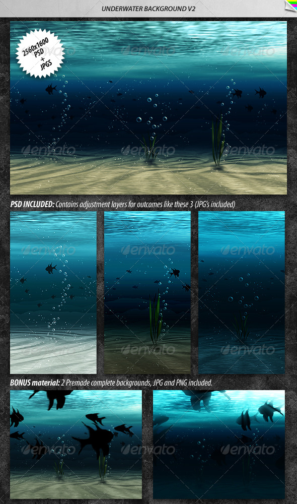 Underwater Background 2 - Nature Backgrounds