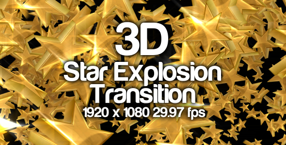 Star 3D Explosion Transition