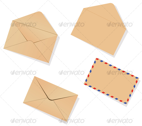 Different envelopes - Objects Vectors