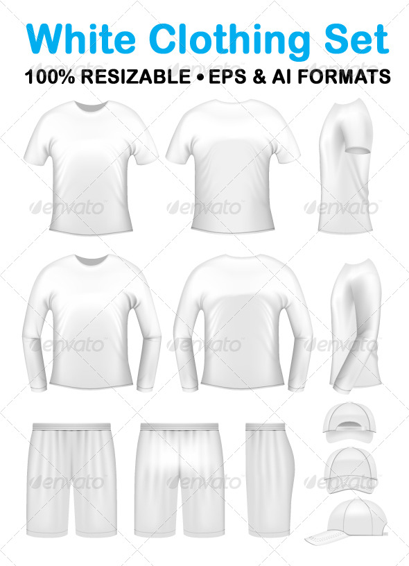 White men's clothing templates - Retail Commercial / Shopping