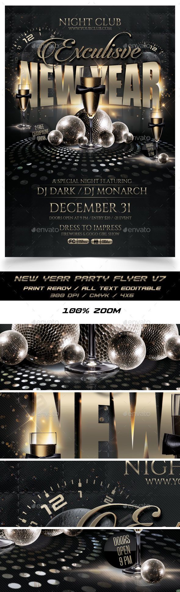 New Year Party Flyer V7 - Events Flyers