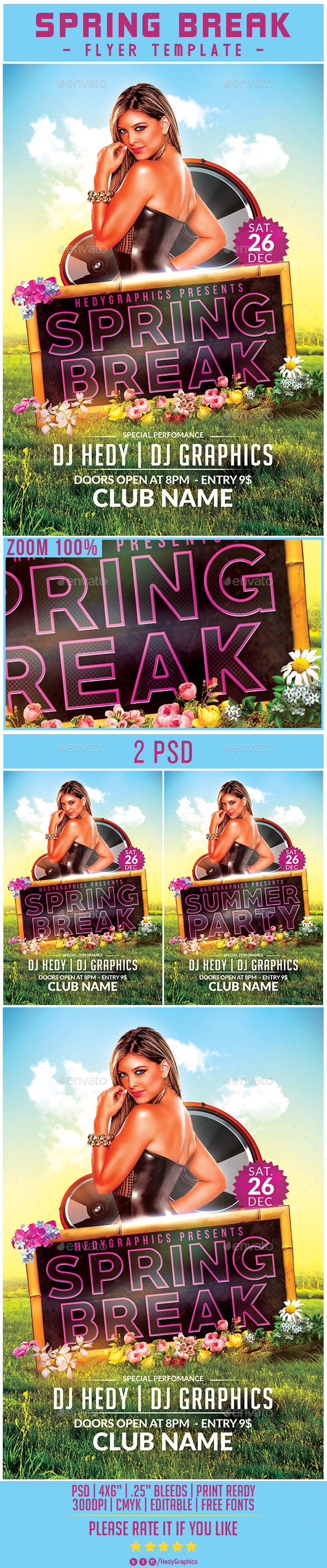 Spring Break - Flyer Template