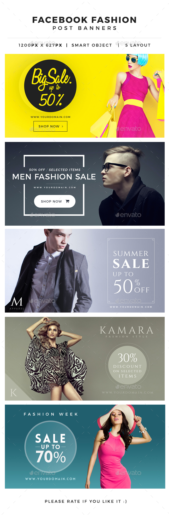 Facebook Fashion Post Banner - Miscellaneous Social Media