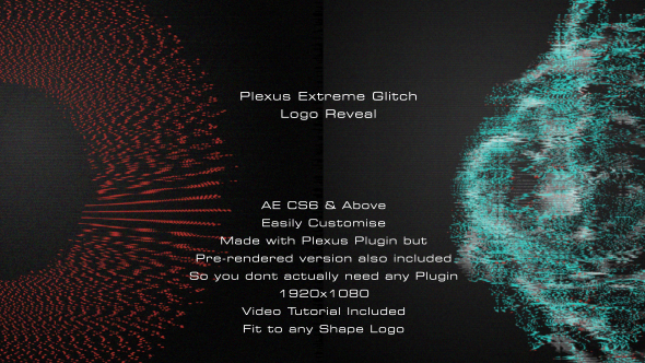 Plexus Glitch Logo Reveal