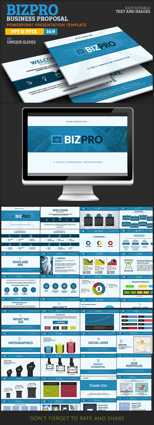 BIZPro Proposal PPT Presentation - Finance PowerPoint Templates