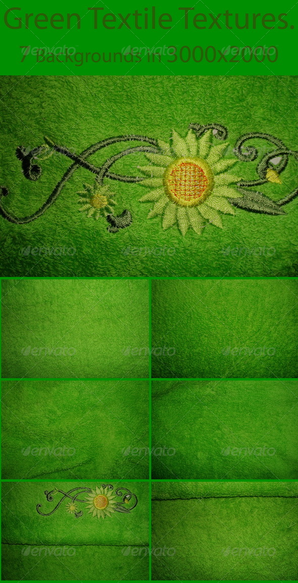 Green Textile Textures - Fabric Textures