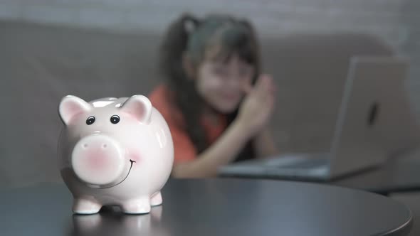 Child planning money time. alt