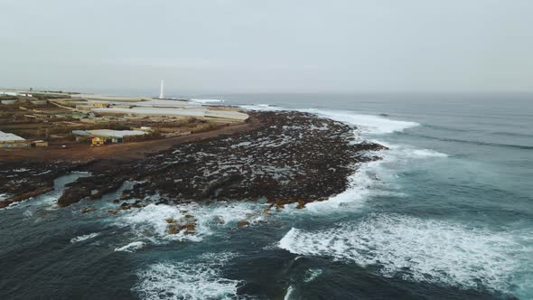 Incredible Mountain Scenery on the Ocean in the North of the Spanish Volcanic Island of Tenerife alt