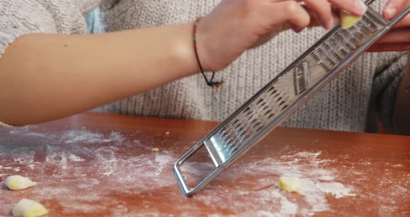 Homemade Preparation of Potato Gnocchi Food alt