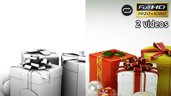 Rotating Christmas Gift Boxes - 2 Pack