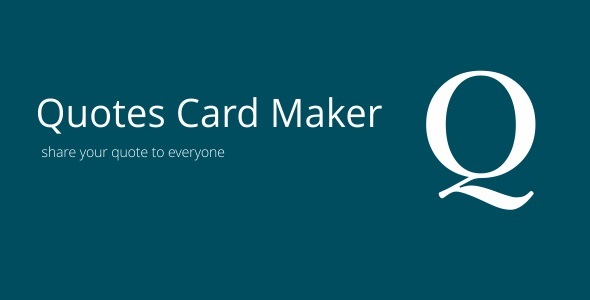 Quotes Card Maker 3.1 - CodeCanyon Item for Sale
