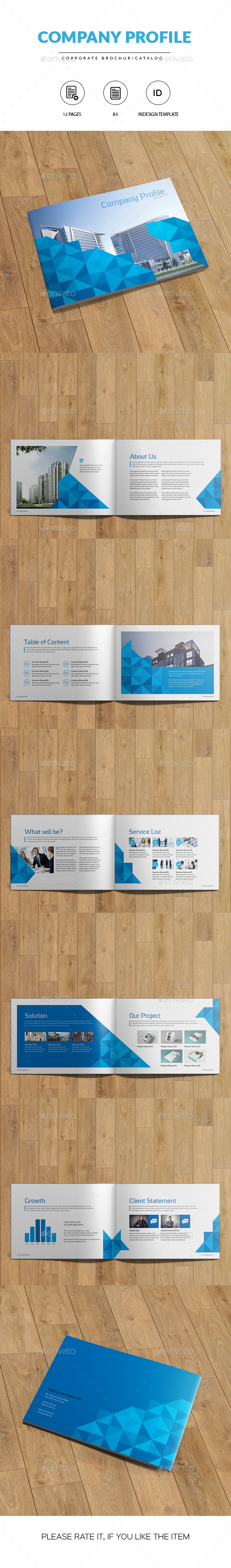 A5 Corporate Brochure/Catalog | Indesign Template - Catalogs Brochures