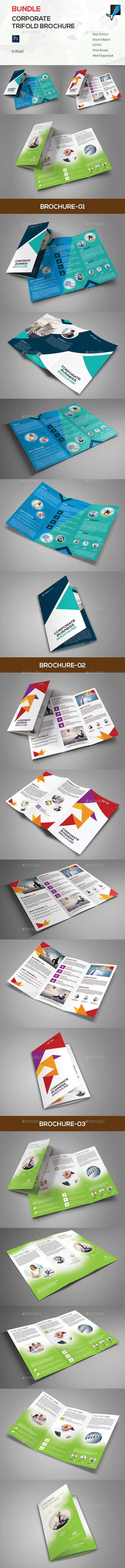 Corporate Trifold Brochure Bundle - Corporate Brochures